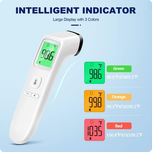 No-Touch Thermometer for Adults and Kids, Accurate Digital Baby Thermometer, FSA HSA Eligible, Fever Alarm & Silent Mode, 2 in 1 Forehead & Object Thermometer - Picture 2