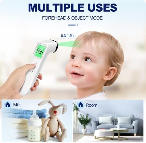 No-Touch Thermometer for Adults and Kids, Accurate Digital Baby Thermometer, FSA HSA Eligible, Fever Alarm & Silent Mode, 2 in 1 Forehead & Object Thermometer - Picture 3