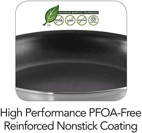 Tramontina Professional Series 10-Inch Fry Pan, Heavy-Gauge Aluminum with Reinforced Nonstick Coating, Oven and Dishwasher Safe, NSF Certified, Made in Brazil - Picture 2