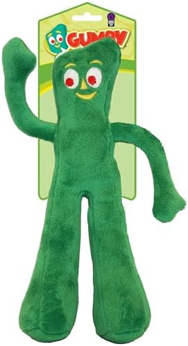 Multipet Gumby Plush Filled Dog Toy, Green, 9 inch (Pack of 1) - Picture 1