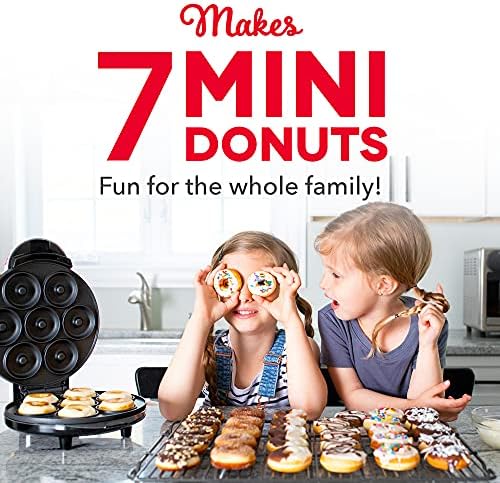 DASH Mini Donut Maker Machine for Kid-Friendly Breakfast, Snacks, Desserts & More with Non-stick Surface, Makes 7 Doughnuts - Aqua - Picture 2