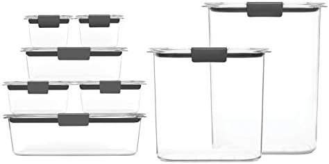 Rubbermaid Brilliance BPA Free Food Storage Containers with Lids, Airtight, for Lunch, Meal Prep, and Leftovers, Set of 8 - Picture 1