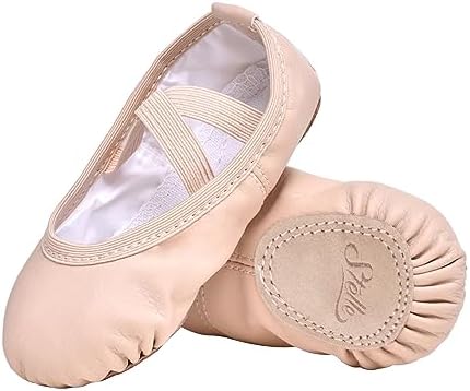 Stelle Ballet Shoes for Girls Toddler Ballet Slippers Soft Leather Boys Dance Shoes for Toddler/Little Kid/Big Kid - Picture 0