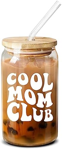 NewEleven Gifts For Mom - Birthday Gifts For Mom From Daughter, Son, Kids – Unique Birthday Present Ideas For Mom, New Mom, Mom To Be, Wife From Daughter, Son, Husband - 16 Oz Coffee Glass - Picture 0