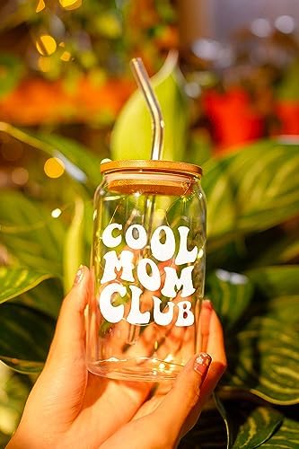 NewEleven Gifts For Mom - Birthday Gifts For Mom From Daughter, Son, Kids – Unique Birthday Present Ideas For Mom, New Mom, Mom To Be, Wife From Daughter, Son, Husband - 16 Oz Coffee Glass - Picture 2