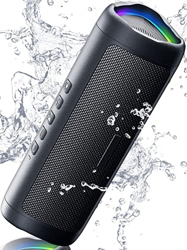 Bluetooth Speaker with HD Sound, Portable Wireless, IPX5 Waterproof, Up to 24H Playtime, TWS Pairing, BT5.3, for Home/Party/Outdoor/Beach, Electronic Gadgets, Birthday Gift (Black) - Picture 0