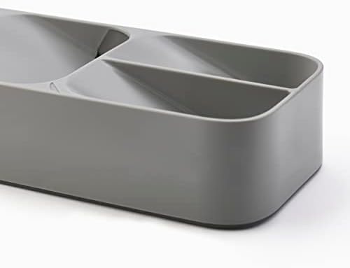 Joseph Joseph DrawerStore Compact Utensil Organizer For Kitchen Drawer Silverware, Flatware Tray, Small, Grey - Picture 3