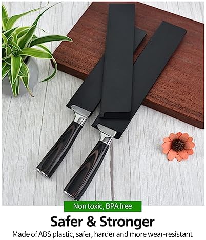 5/10/20pcs Universal Knife Edge Guards Set, Non-BPA Knife Sheath, Waterproof Abrasion Resistant Felt Lined Knife Cover Sleeves Knife Protectors, Gentle on Your Blades(10pcs) - Picture 3