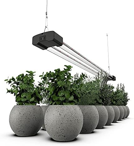 DYMOND BoostGro LED Grow Light Full Spectrum 5000K Daylight + 660nm Red Linkable Indoor Plant Lighting Fixture (3 FT, Black) - Picture 1