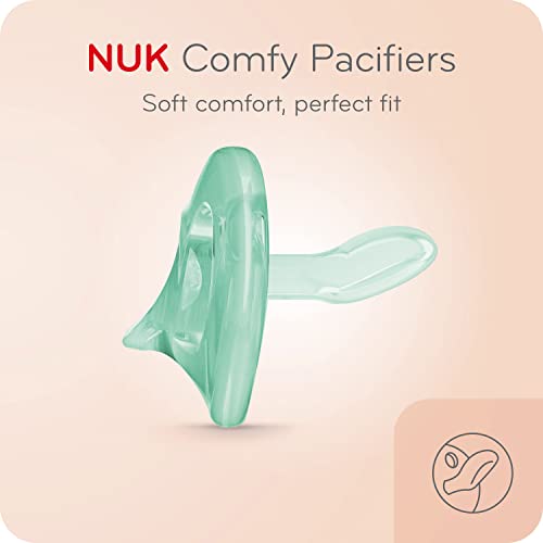 NUK Comfy Orthodontic Pacifiers, 0-6 Months, Timeless Collection, 5 Count (Pack of 1) - Picture 1