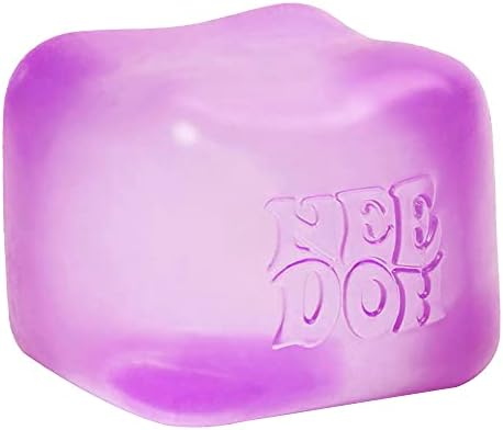 Schylling NeeDoh Nice Cube Sensory Toy with a Super Solid Squish - Always Returns to its Square Shape - Ages 3 and Up - One Cube in Assorted Colors of Blue, Pink, or Purple - Picture 2