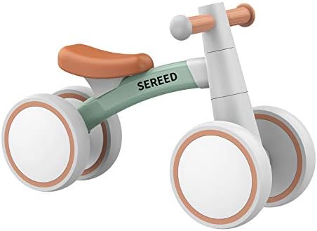 SEREED Baby Balance Bike for 1 Year Old Boys Girls 12-24 Month Toddler Balance Bike, 4 Wheels Toddler First Bike, First Birthday Gifts - Picture 0