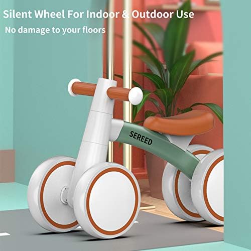 SEREED Baby Balance Bike for 1 Year Old Boys Girls 12-24 Month Toddler Balance Bike, 4 Wheels Toddler First Bike, First Birthday Gifts - Picture 3