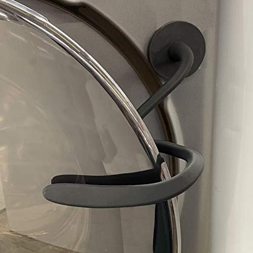 Front Load Washer Door Prop, Magnetic Washing Machine Door Holder, Keep Washer Door Open, Flexible Prop Fits Most Washing Machines Black - Picture 1